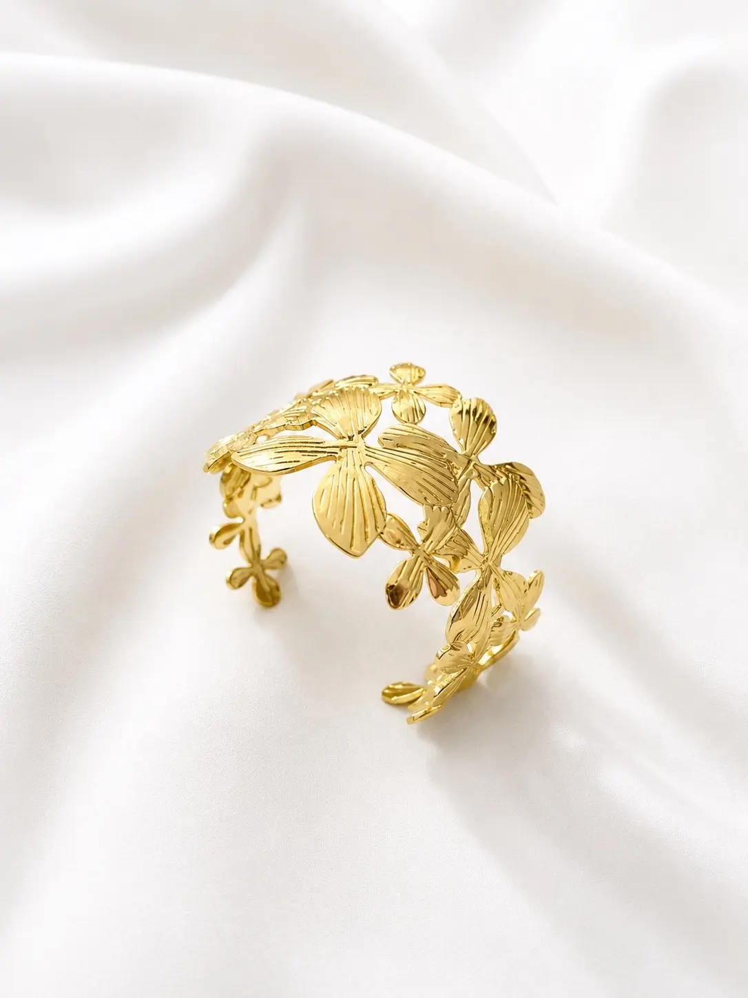 Golden blossom cuff