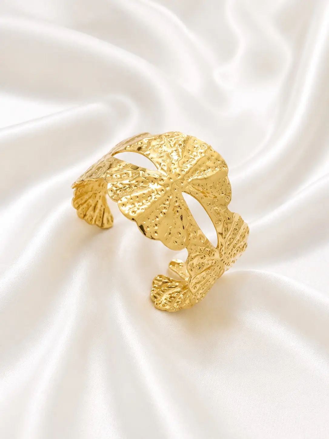 Golden Monstera Cuff