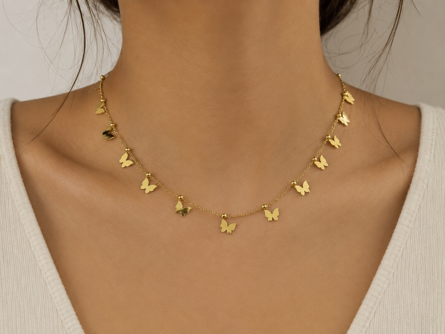 Butterfly charm neckchain