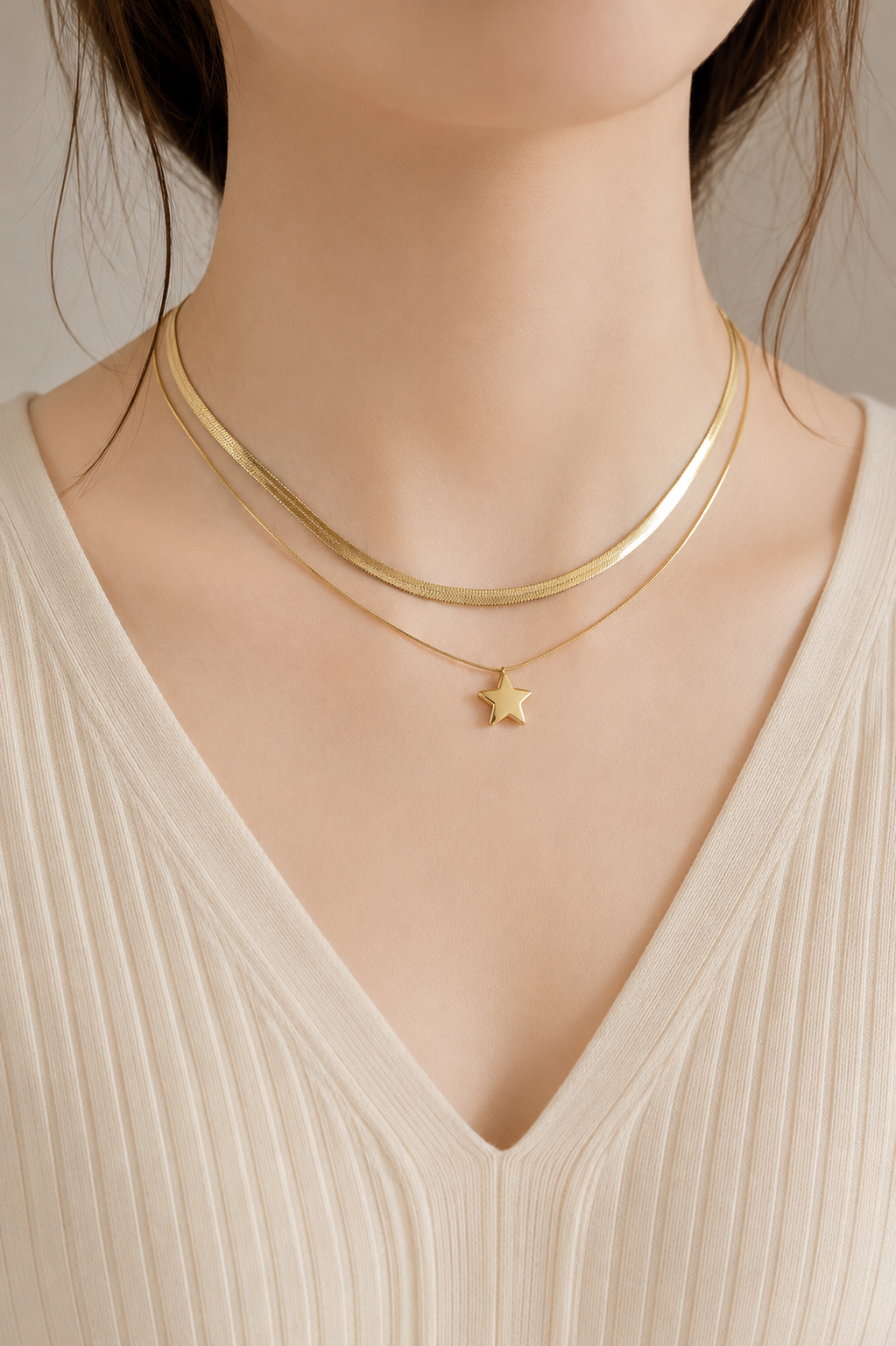 Double layer star charm