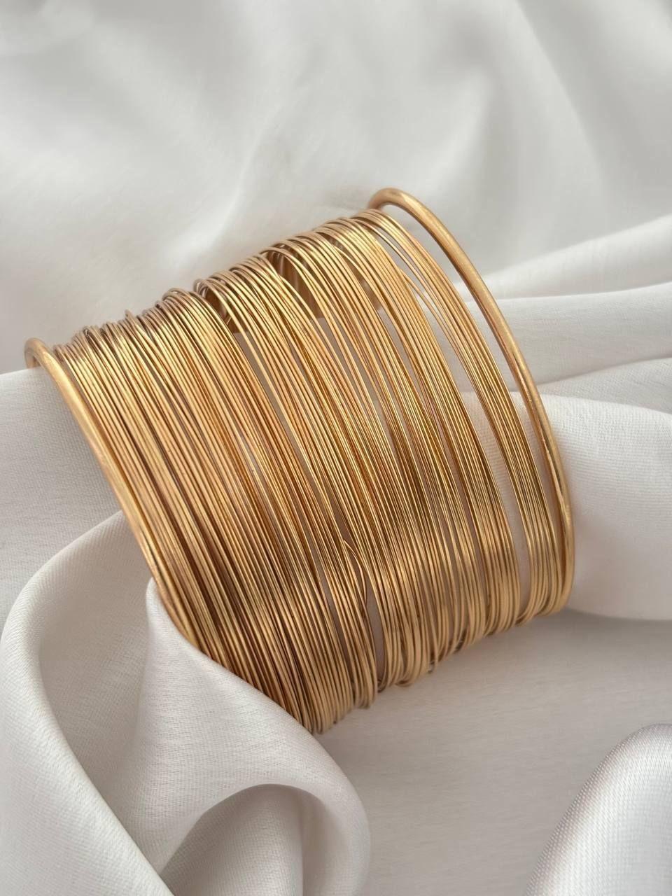 Golden threads cuff