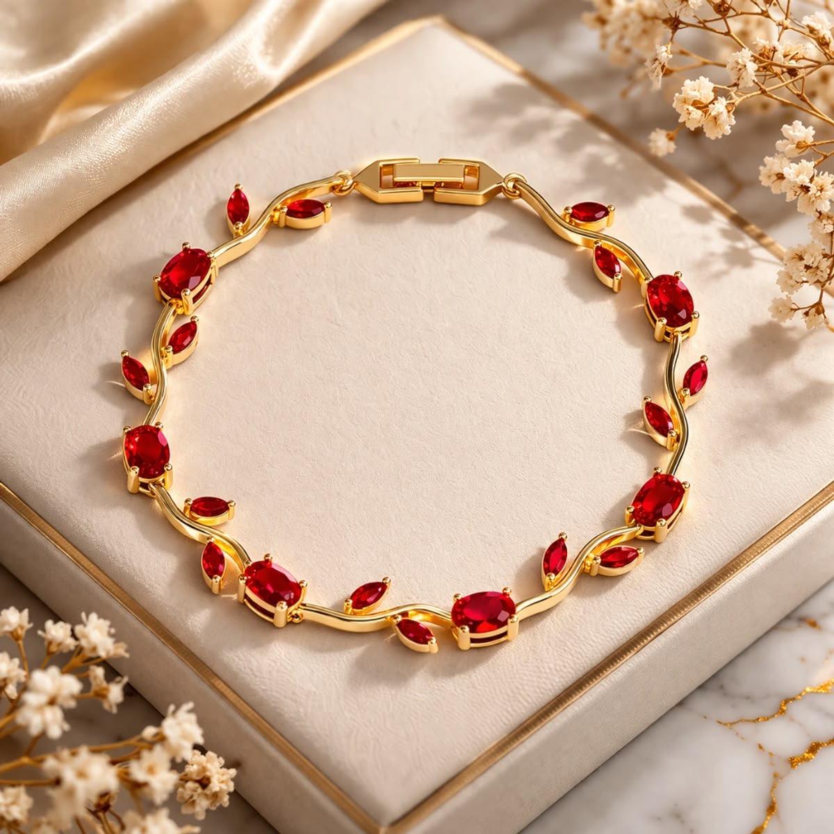 Red Tulip Bracelet